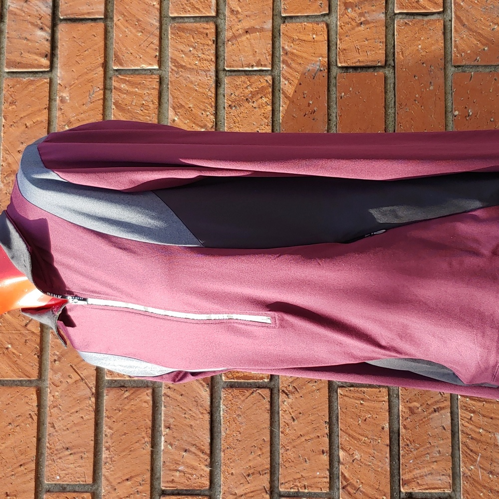 Victoria's Secret PINK Zip Track Jacket in Red, Black, Gray, Size Large - Picture 8 of 12